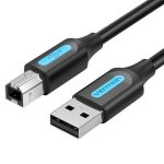 Vention USB2.0 A Male to B Male Printer Cable with 2*Ferrite Core 5M Black
