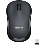 Logitech - M220 SILENT Wireless Optical Ambidextrous Mouse - Graphite