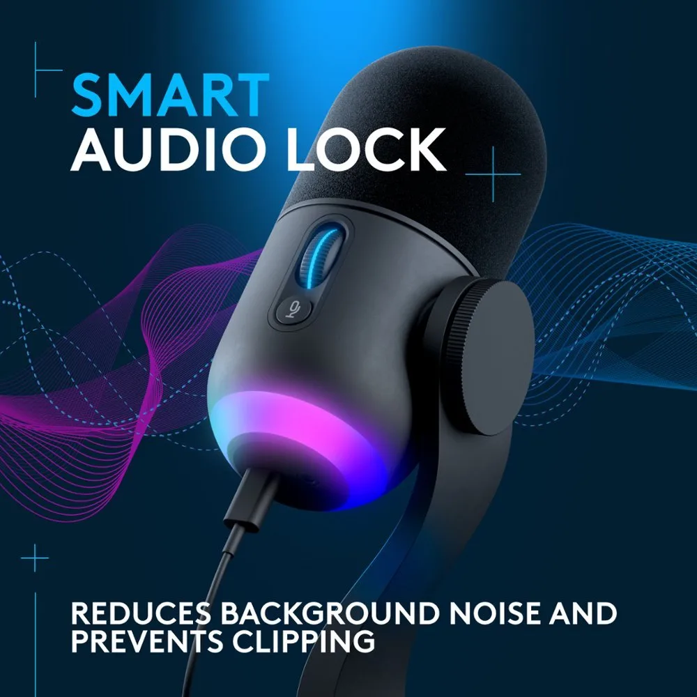 6556755cv21d-1-jpg.webp Logitech G Yeti GX Dynamic RGB Gaming Microphone, Podcast with LIGHTSYNC, Blue VO!CE, G HUB Control, Supercardioid, USB Plug and Play on PC/Mac - Black - Image 1