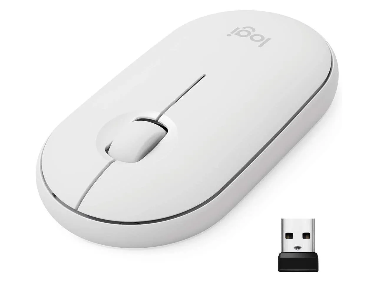 AVHHS23071216ESQM80-jpg.webp Logitech Pebble M350 Wireless Mouse with Bluetooth or 2.4 GHz Receiver (Off White) - Image 1