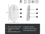 Logitech Pebble M350 Wireless Mouse with Bluetooth or 2.4 GHz Receiver (Off White) - Image 6