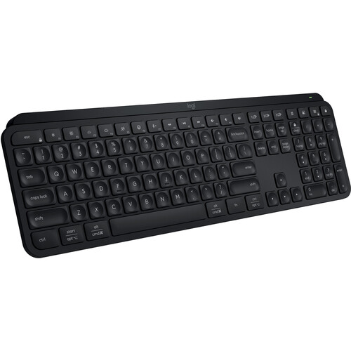 Logitech-MX-Keys-S-01.jpg Logitech MX Keys S – Smart Illuminated Wireless Keyboard – Black (920-011558) - Image 1
