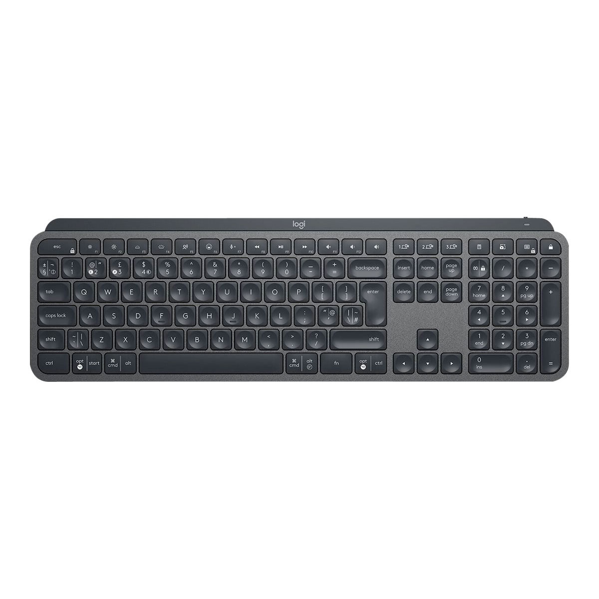 Logitech-MX-keys-Business-01.jpg Logitech MX Keys Business- Advanced Illuminated Wireless Keyboard – Black (920-010251) - Image 1