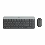 Logitech Slim Wireless Keyboard and Mouse Combo MK470 – Graphite