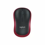 Logitech Compact Plug-and-Play Wireless Mouse M185 – Red