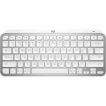 Logitech MX Keys Mini – Advanced Illuminated Wireless Keyboard – Pale Gray